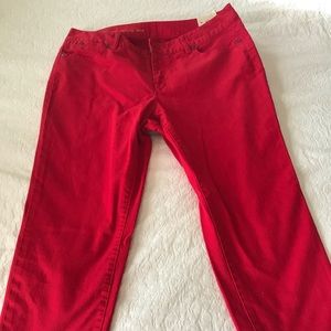 Brand new 14WP red Capri pants.